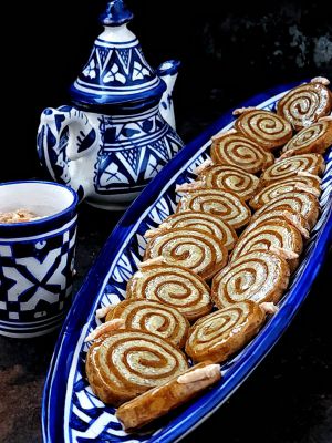 Recette Fekkas chebakia aux amandes