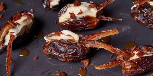 Recette Caramel Bacon Stuffed Dates