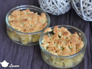 Recette Crumble pomme rhubarbe