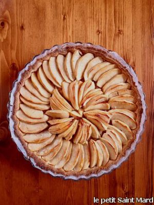 Recette Tarte aux pommes et aux macarons d’Amiens