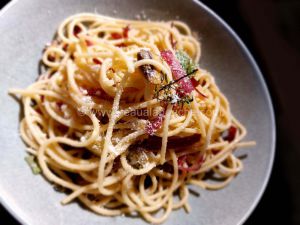 Recette Spaghetti Aux Courgettes, Champignons De Paris Et Viande Séchée