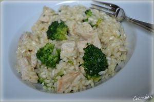 Recette Risotto poulet/brocolis