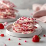 Recette Valentines Pink White Chocolate Bark A Romantic Elegant Treat