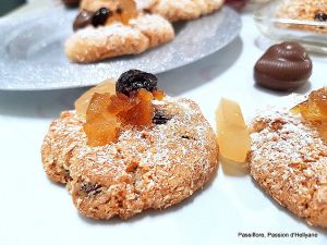 Recette Gâteaux secs amande fruits confits raisins secs