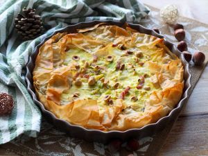 Recette Tarte légère aux poireaux & chèvre frais