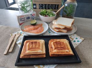 Recette Croque-saumon ( Michel Sarran)