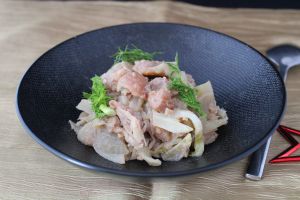 Recette Poêlée de fenouils et châtaignes, rôtis au beurre