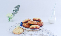 Recette Cookies vegan à l’huile d’olive et au chocolat blanc