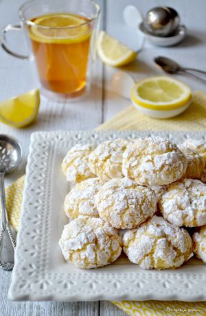 Recette Biscuits moelleux au citron. ~ Biscotti morbidi al limone