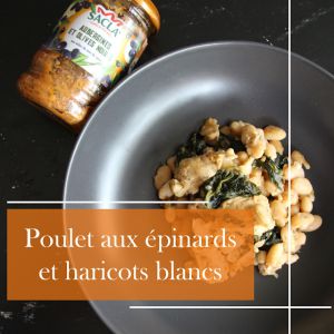 Recette Poulet aux épinards et haricots blancs : un plat réconfortant et équilibré!