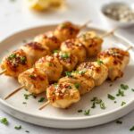 Recette Garlic Parmesan Chicken Skewers