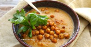 Recette Velouté façon couscous et pois chiches rôtis