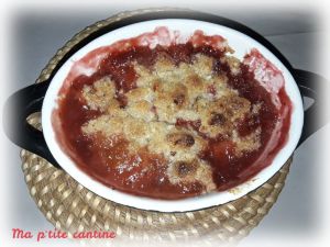 Recette Crumble fraises rhubarbe