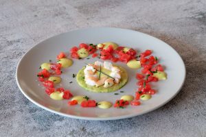 Recette Avocat/crevette (présentation chic)