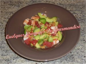 Recette Salade Pamplemousse Avocat Crevettes