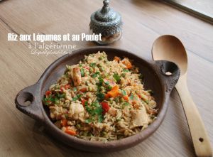 Recette Riz aux légumes et au poulet à l'algérienne