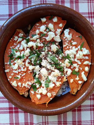 Recette Patates douces à la feta