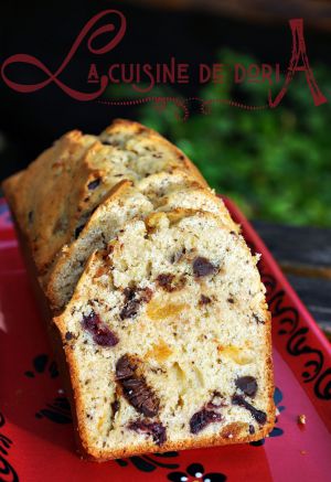 Recette Cake d'Automne aux fruits secs et chocolat noir