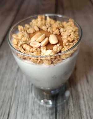Recette Verrine skyr peanut butter