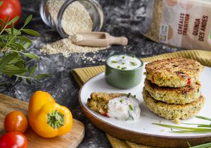Recette Galettes végétales au quinoa et légumes pour remplacer le steak