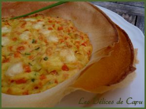 Recette Tartelettes croustillantes à la polenta, carotte & cantal