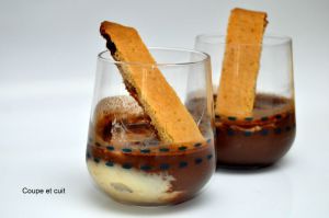 Recette Crèmes chocolat mascarpone et shortbreads