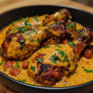 Recette Découvrez la Recette Ultime d’Aiguillettes de Poulet à la Sauce Crémeuse au Chorizo: Un Plat Principal Irrésistible!