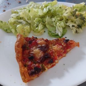 Recette Tarte aux poivrons avec chorizo et Reblochon