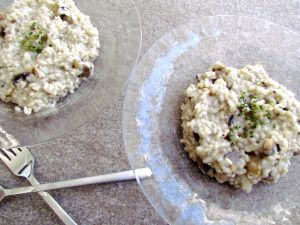 Recette Risotto aux champignons et huile de truffe