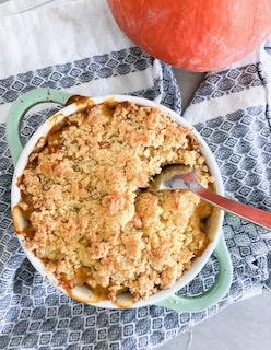 Recette Crumble potimarron parmesan