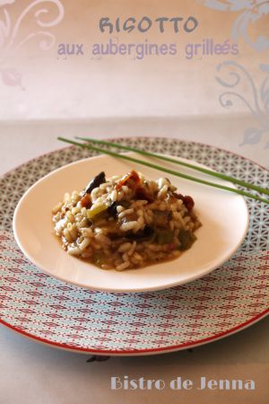 Recette Risotto aux aubergines grillées