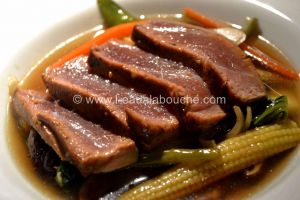 Recette Teriyaki De Thon Sur Lit De Légumes Et Bouillon