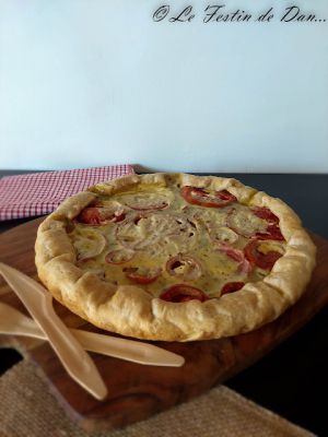 Recette Tarte à la tomate et "jambon" végétal