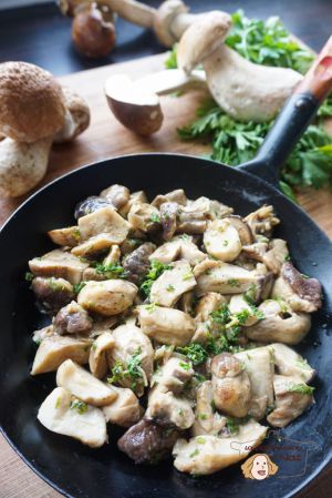 Recette Poêlée de cèpes