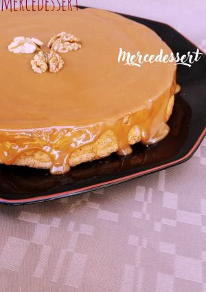 Recette Gâteau léger aux noix et caramel beurre salé