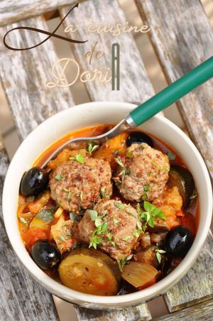 Recette Boulettes de viande & ratatouille aux épices asiatiques : un mariage surprenant