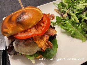 Recette Burger à la poitrine de poulet grillée