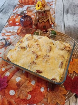 Recette Gratin de chou-fleur à la saucisse fumée
