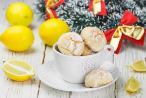 Recette Friandises de Noël : Biscuits craquelés au citron et yaourt au Thermomix