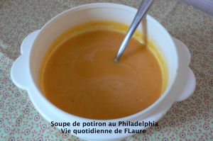 Recette Soupe de potiron au Philadelphia