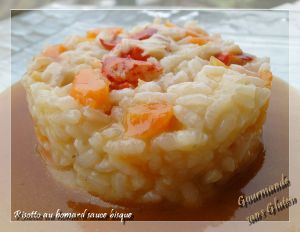 Recette Risotto au homard sauce bisque