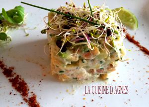 Recette Tartare d’avocat au crabe épicé