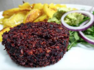 Recette Burger végétalien : betterave et quinoa