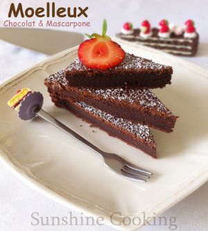 Recette Moelleux Chocolat & Mascarpone-Sans Beurre