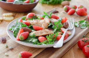 Recette Salade de lapin aux fraises