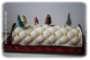 Recette Bûche poire chocolat croustillant spéculoos