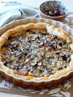 Recette Tarte fine poires & fourme d’Ambert