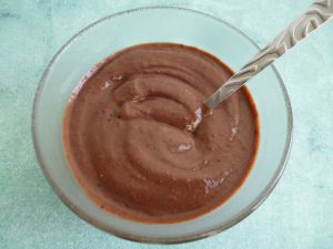 Recette Crème hyperprotéinée chocolat, gingembre et cannelle aux graines de chia (sans oeufs)