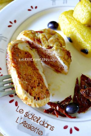 Recette Paupiette poulet – Paupiettes farcies chorizo et polenta olives