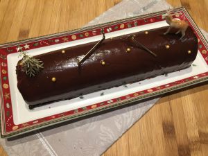 Recette Bûche au chocolat et aux poires